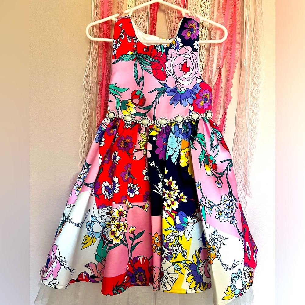 Girls formal floral dress